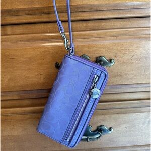 Coach wallet; purple